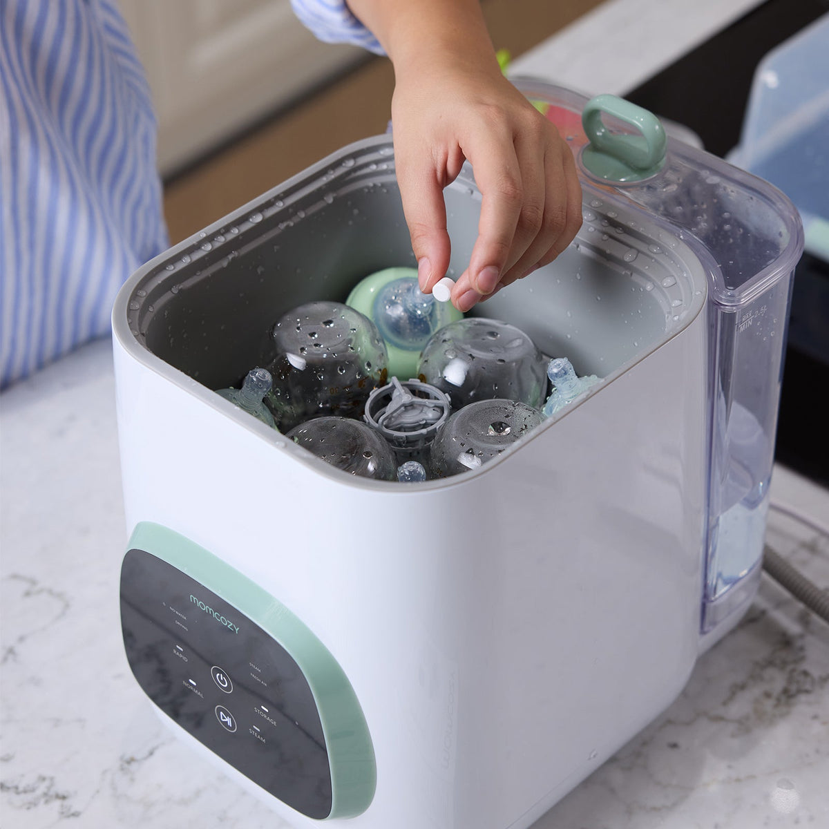 Pump & Clean Bundle: M5 Smart Breast Pump and Bottle Washer and Washing Block