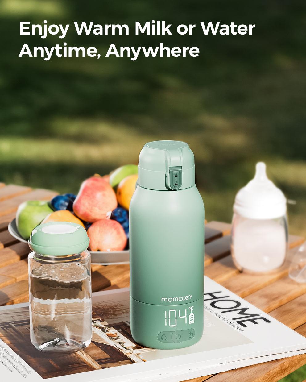 M6 Water Warmer Bundle: M6 Hands-free Breast Pump and Portable Baby Bottle Warmer