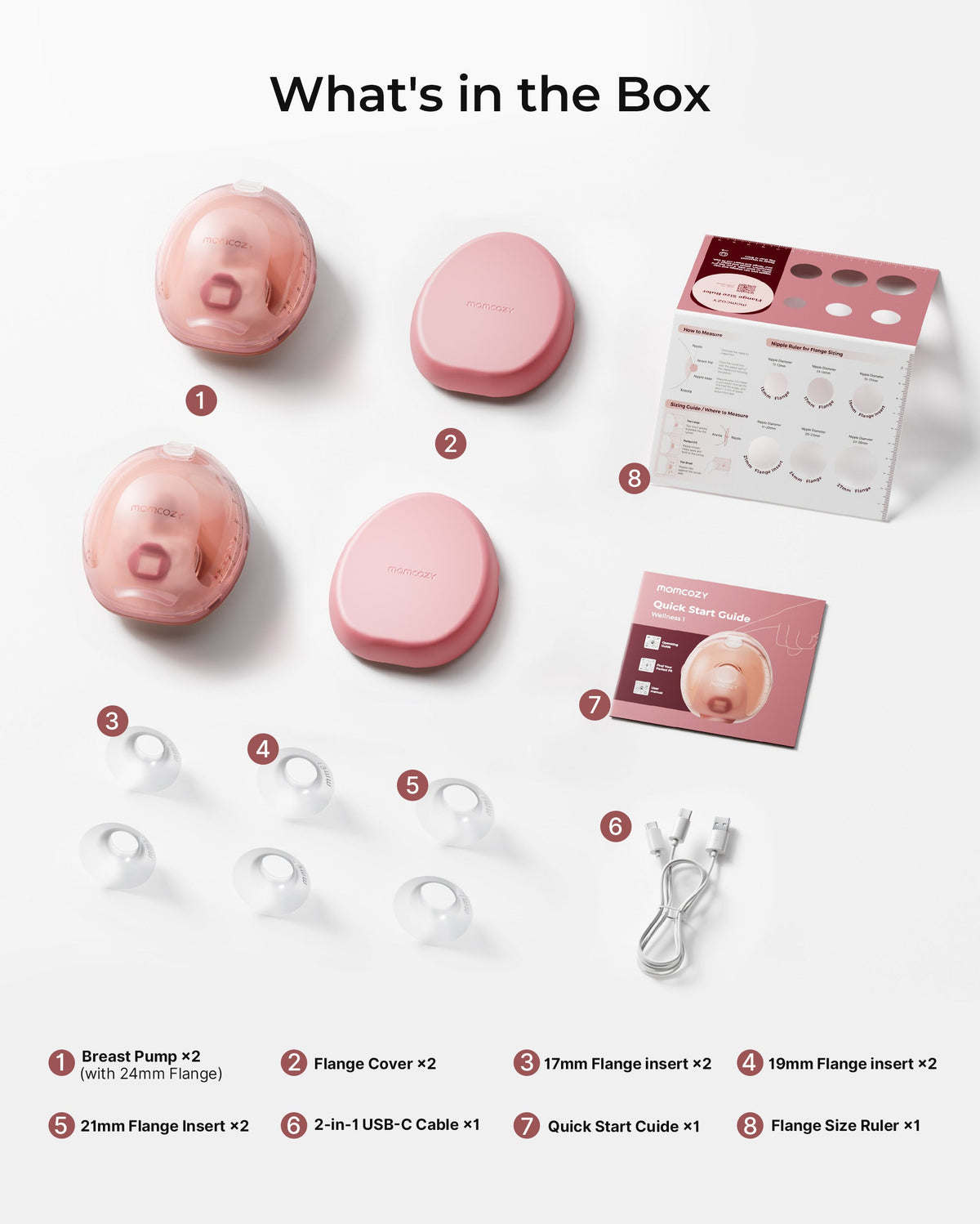 Momcozy Wellness 1 Warm-Massage Wearable Breast Pump