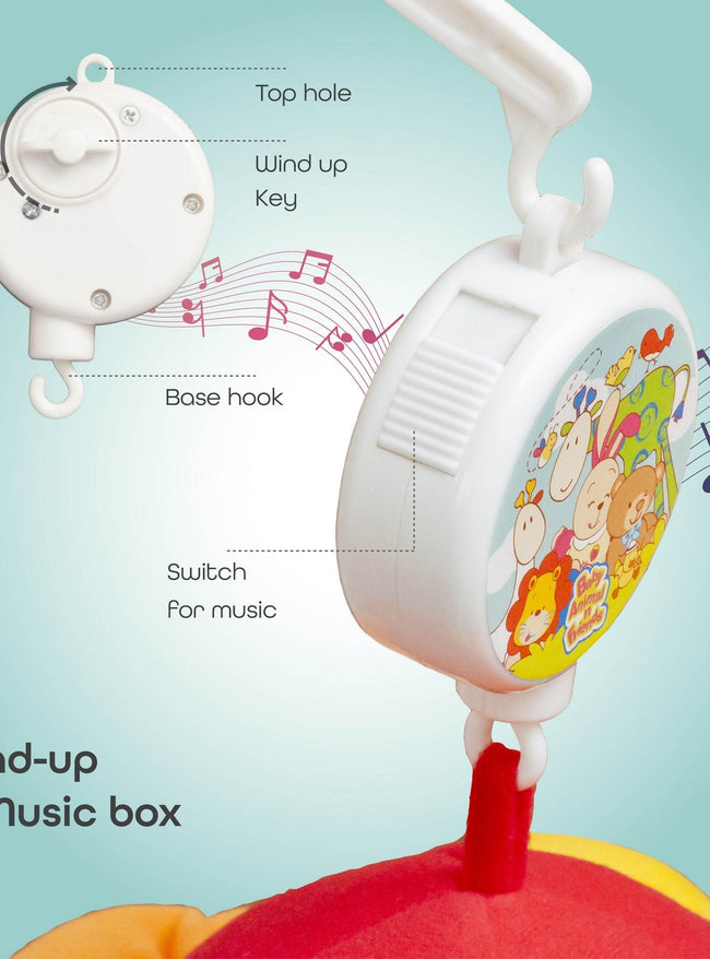 Moon 360° Rotating Crib Hanging Musical Toy – Bumblebee Design Main Image