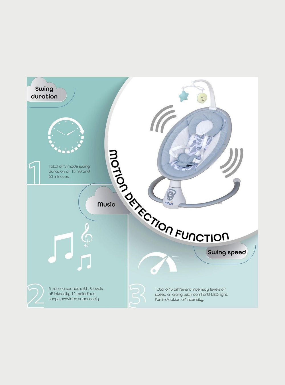 MOON Musical Baby Swing – Comfort Meets Calm