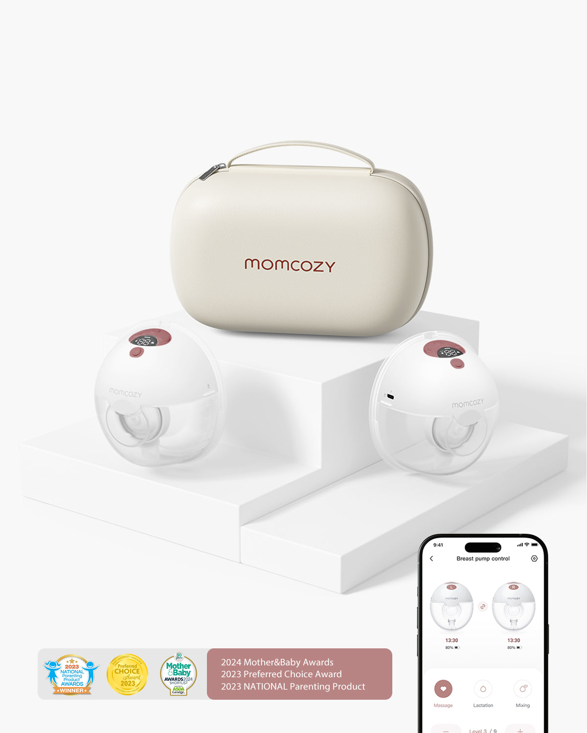 Momcozy Breast Pump M5 Smart + 120 Breastmilk Storage Bags