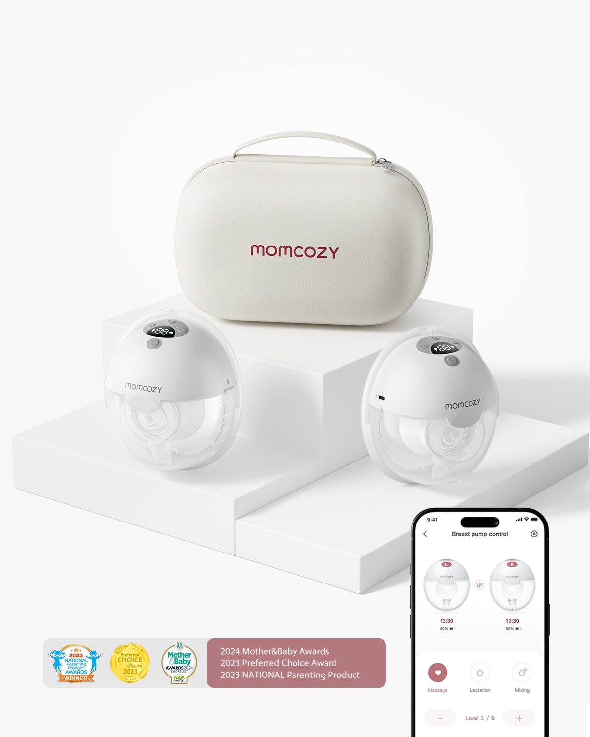 Pump & Clean Bundle: M5 Smart Breast Pump and Bottle Washer and Washing Block