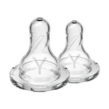 Dr. Brown's Y-Cut Silicone Narrow Nipple, 2-Pack (9M+)