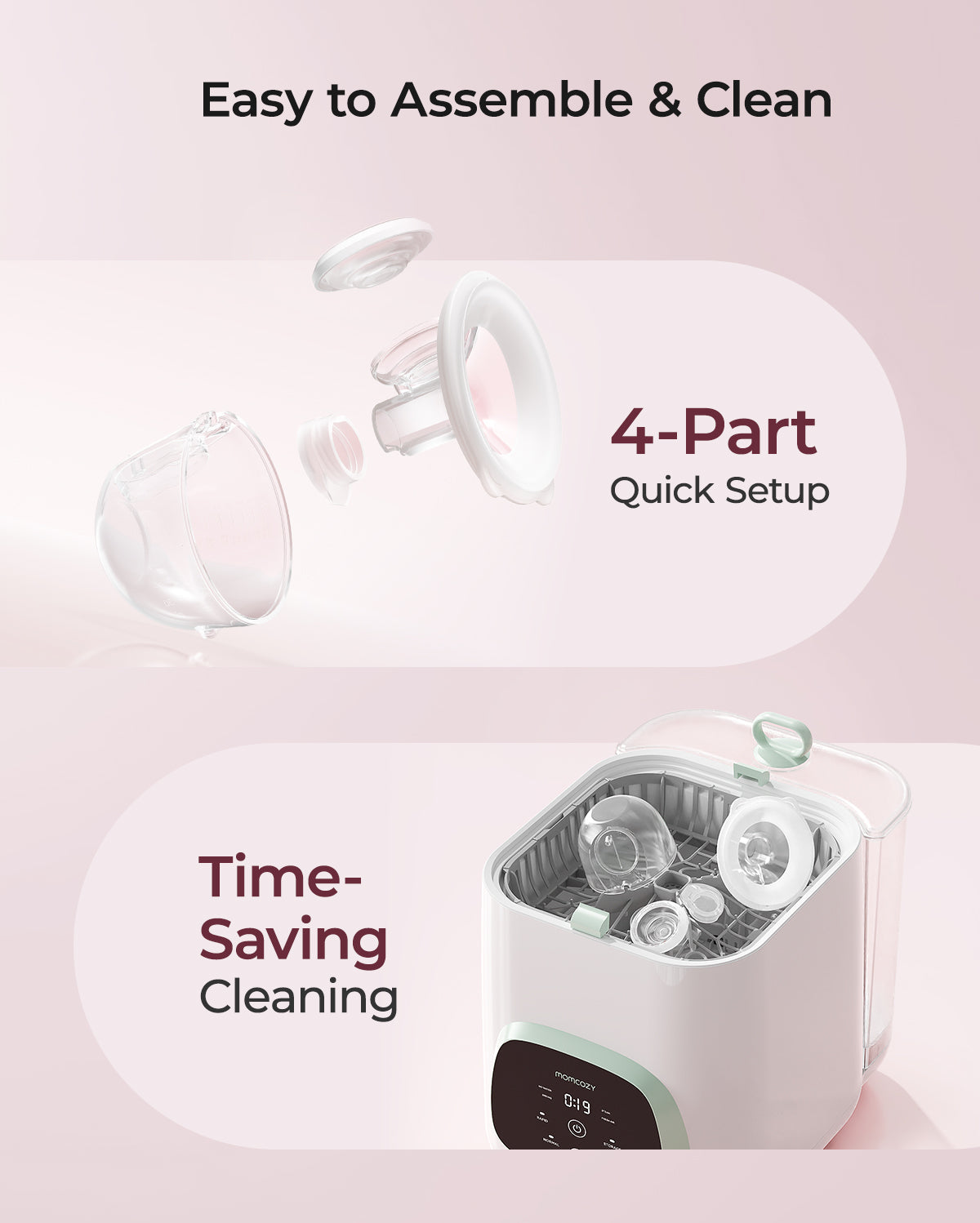 Feeding Bundle:S12 Pro Quick  and  4-in-1 Hands Free  Pumping Bra  and  120 Breastmilk Storage Bags