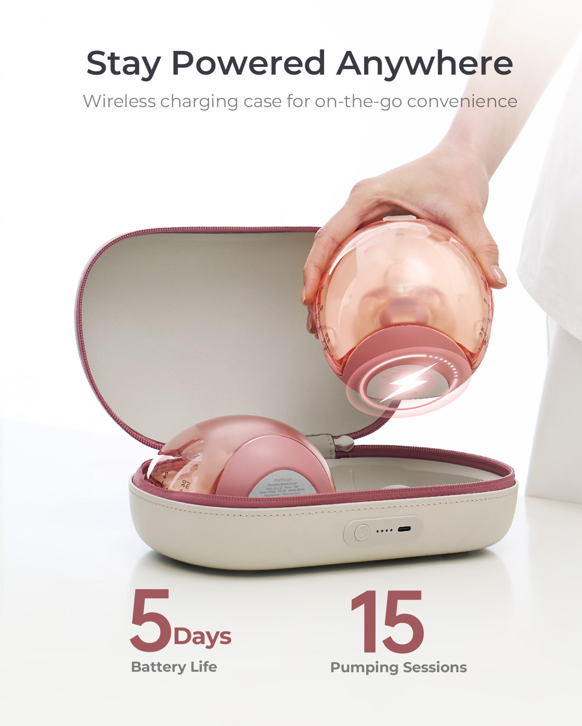 Momcozy Breast Pump Air 1 + 120 Breastmilk Storage Bags