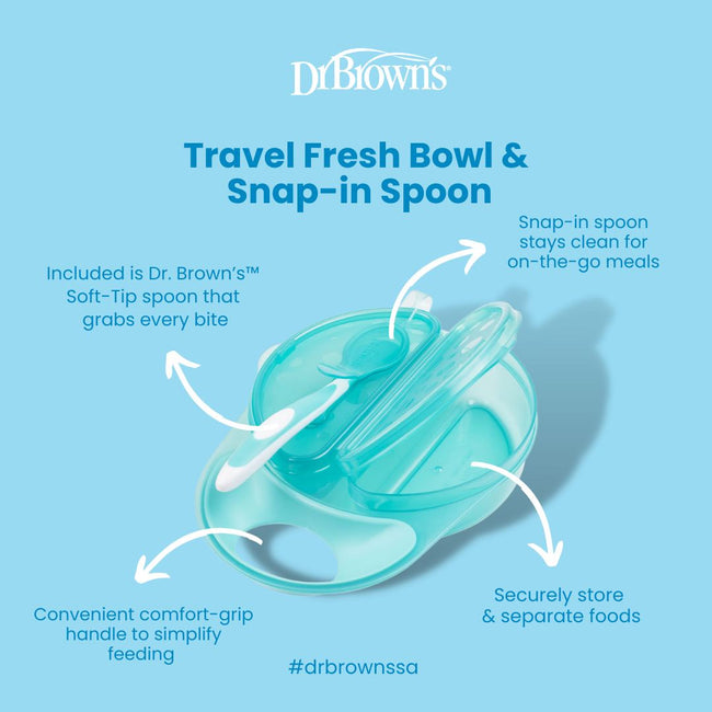 Dr. Brown's Travel Fresh Bowl & Snap-In Spoon Main Image