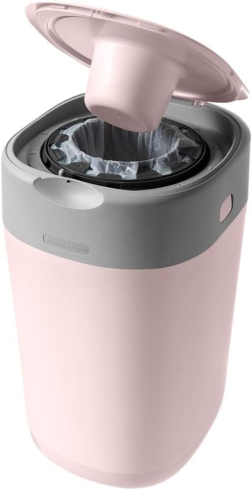 Tommee Tippee Twist & Click Nappy Disposal Tub – Pink