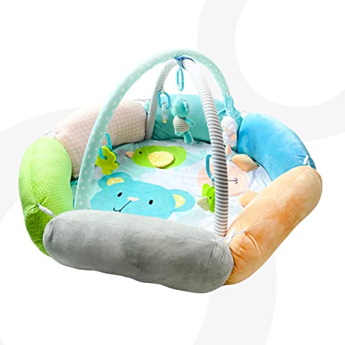 MOON Flower Cushion Playmat – Bear and Sheep Main Image