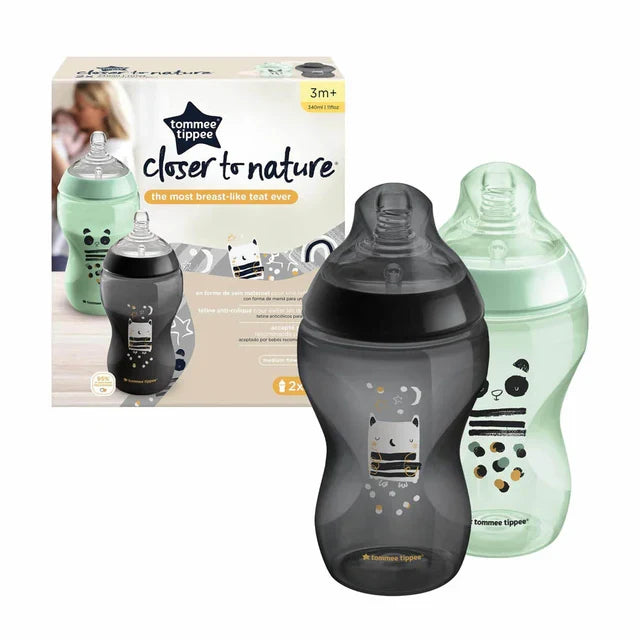 Tommee Tippee Closer to Nature Feeding Bottle, 340ml x 2