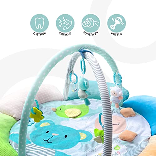 MOON Flower Cushion Playmat – Bear and Sheep