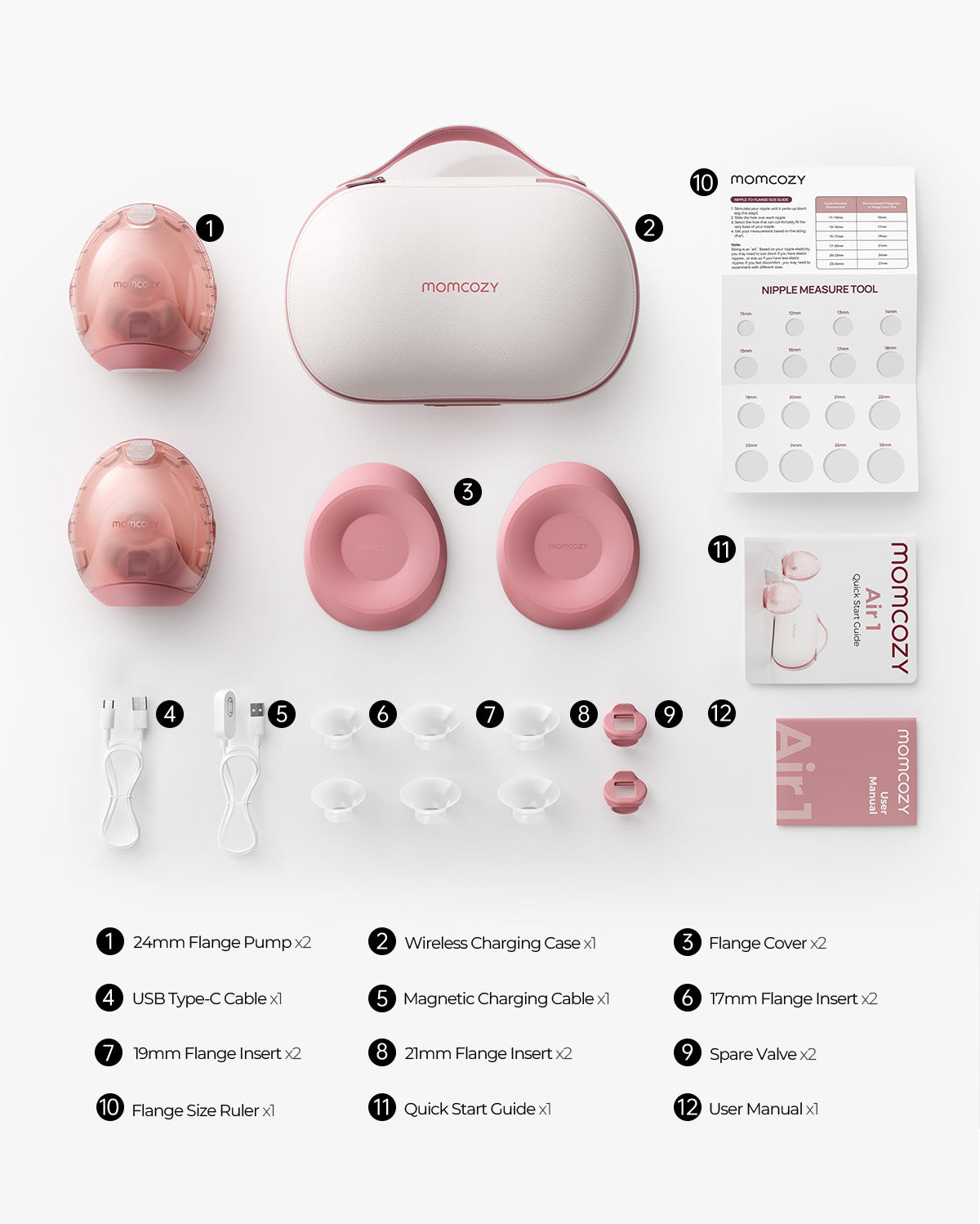 Momcozy Breast Pump Air 1 + 120 Breastmilk Storage Bags