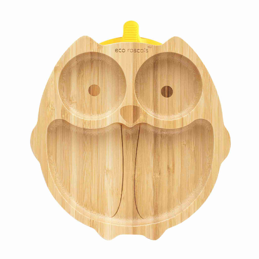 Eco Rascals Bamboo Classic Suction Plate Owl