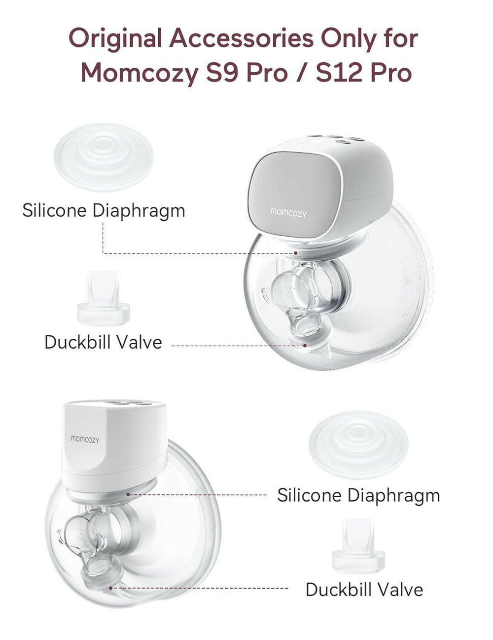 Momcozy Silicone Diaphragm + Valve  for S9 Pro/S12 Pro