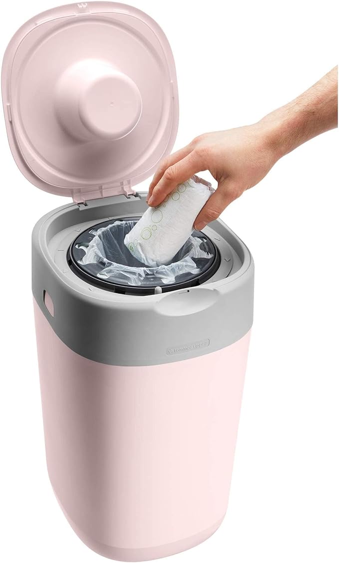 Tommee Tippee Twist & Click Nappy Disposal Tub – Pink