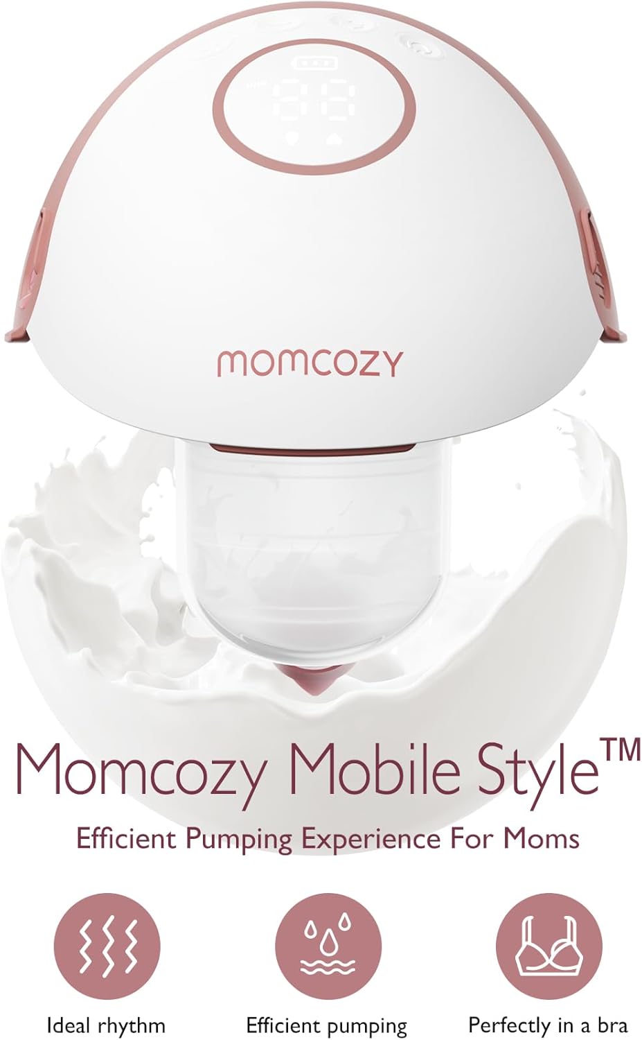 Momcozy Mobile Style M6 Breast Pump (Single) Maroon