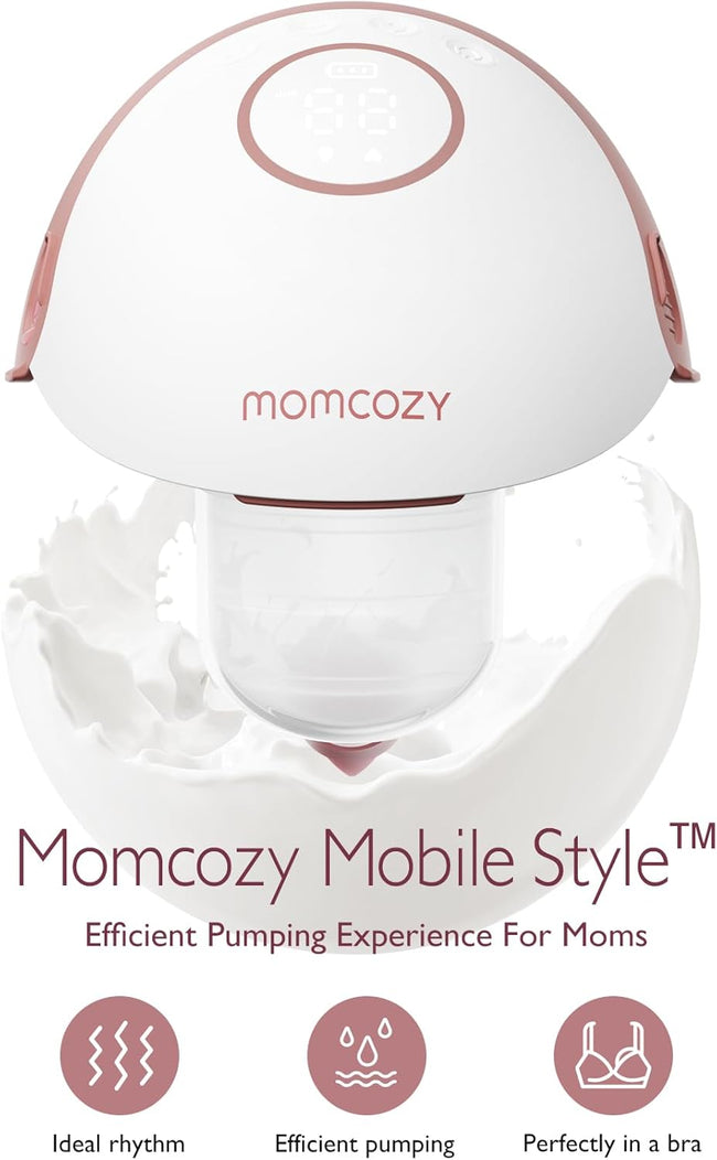 Momcozy Mobile Style M6 Breast Pump (Single) Maroon Main Image