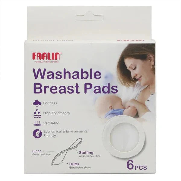 Farlin Washable Breast Pads – Pack of 6