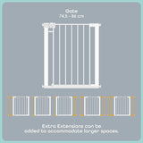 MOON Safety Gate – Adjustable Width 74.5–86 cm | Pressure Mounted
