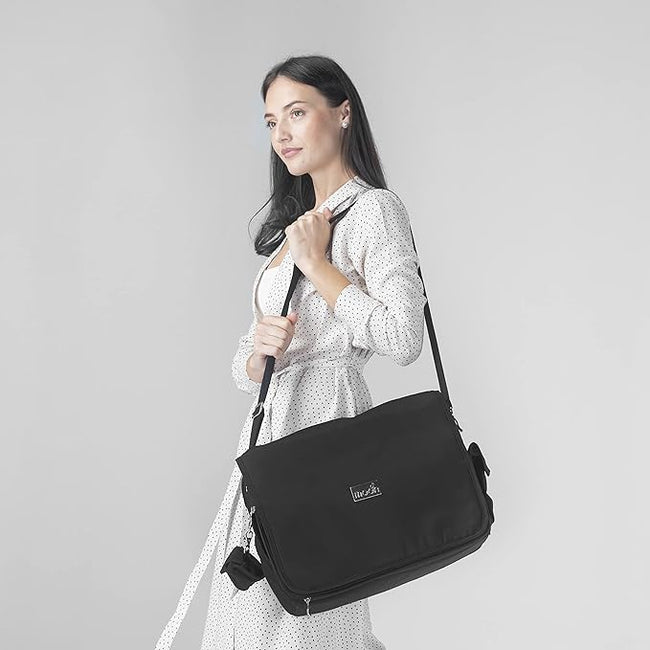 MOON 4ever Messenger Diaper Bag – Black Main Image