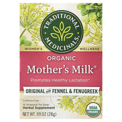 Organic Mother’s Milk® Tea – 16 Wrapped Tea Bags (28g) Hover Image