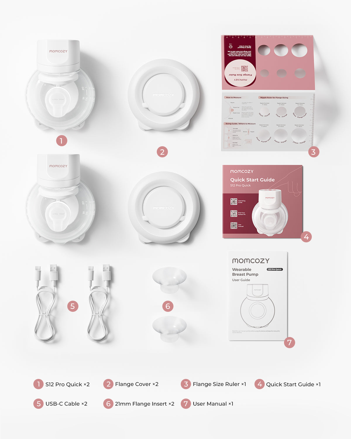 Feeding Bundle:S12 Pro Quick  and  4-in-1 Hands Free  Pumping Bra  and  120 Breastmilk Storage Bags