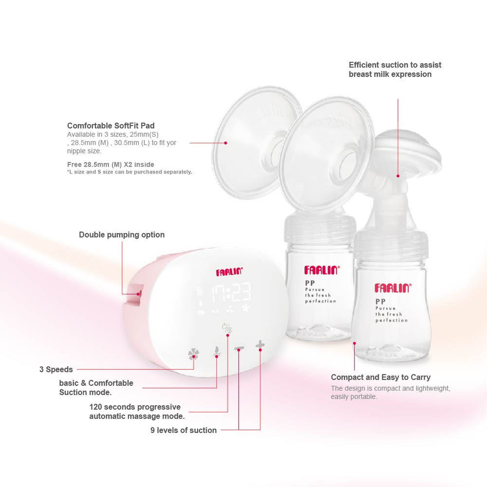 Farlin Ele-Dual Electric Breast Pump – Compact, Customizable & Ultra-Quiet