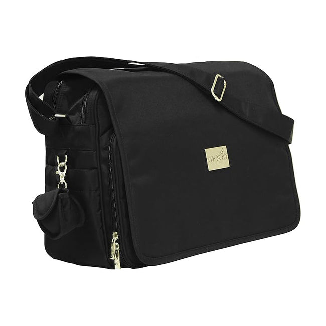 MOON 4ever Messenger Diaper Bag – Black Hover Image