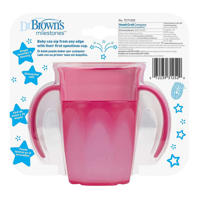Dr. Brown's Cheers 360 Spoutless Transition Cup with Handles Main Image