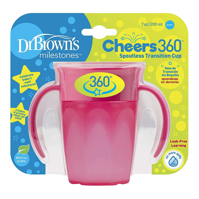 Dr. Brown's Cheers 360 Spoutless Transition Cup with Handles Hover Image
