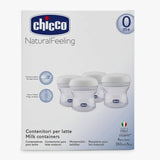 Chicco Natural Feeling Milk Container - 4Pcs