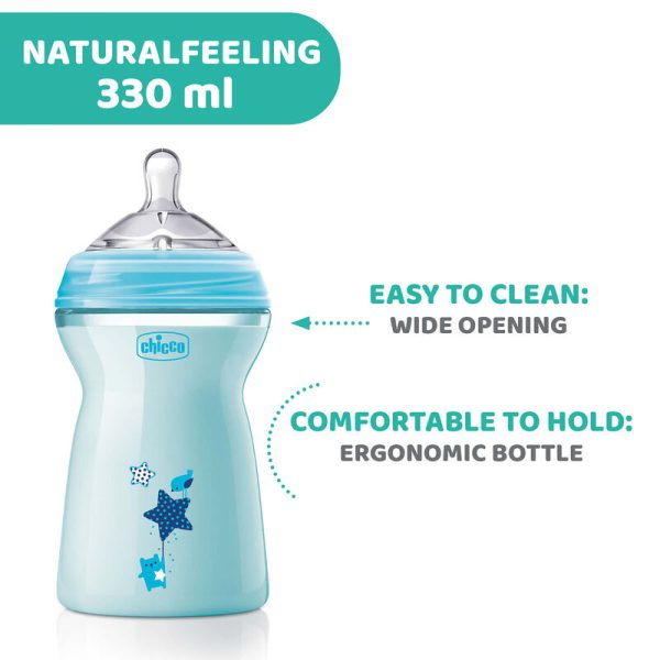 Chicco Natural Feeling Bottle 6+ Months 330 ml