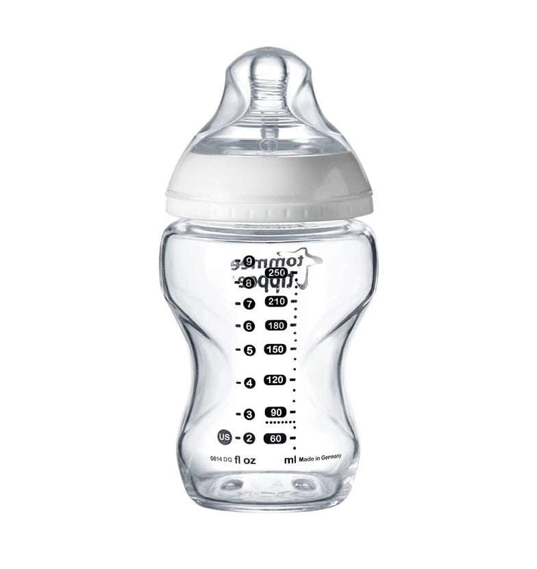 Tommee Tippee Closer To Nature Glass Feeding Bottle Clear