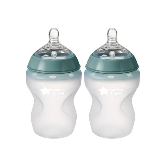Tommee Tippee Closer to Nature Soft Feel Silicone Bottles – 260ml (2-Pack)