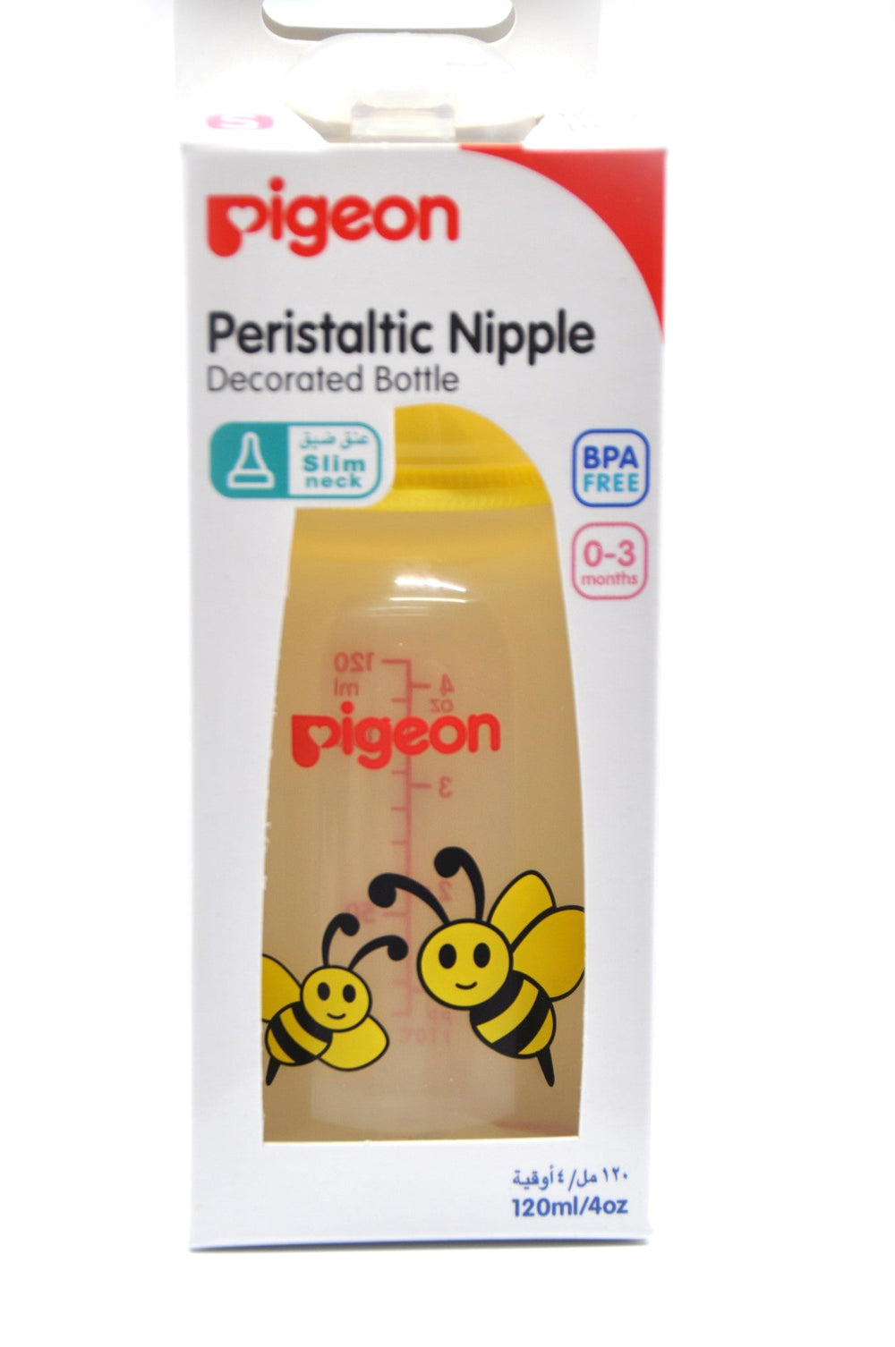 Pigeon Peristaltic Nipple Decorated Bottle