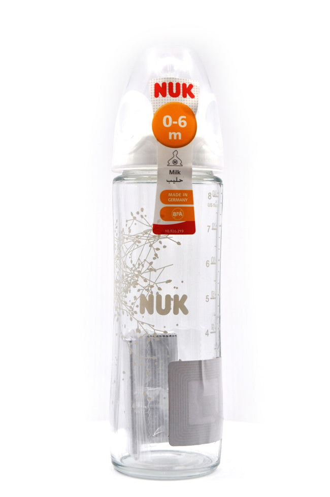NUK Classic Glass Bottle  Silicone Size 1 240ml Main Image