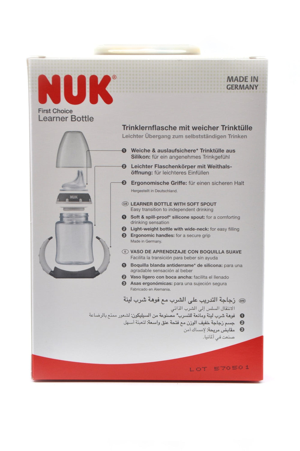 NUK Learner Bottle Mickey Red 150ml