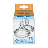 Dr. Brown's Natural Flow Level 2 Wide Neck  Silicone Nipple 2-Pack