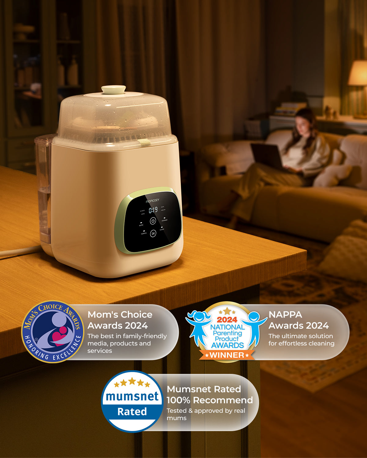 Pump & Clean Bundle: S12 Pro Quick Breast Pump and Bottle Washer and Washing Block