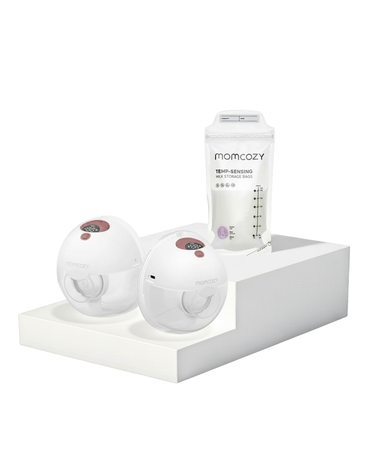 Momcozy Breast Pump M5 Smart + 120 Breastmilk Storage Bags