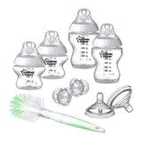 Tommee Tippee Closer To Nature Newborn Starter Set Glass Feeding Bottle  - Clear