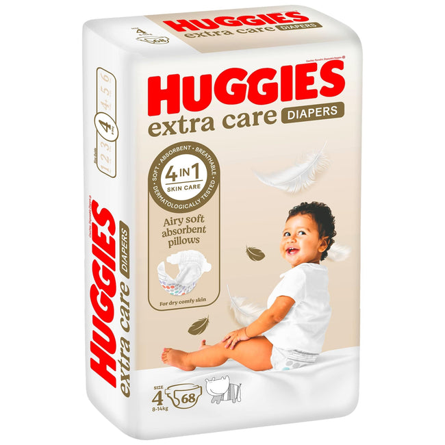 Huggies Diaper Extra Care Size 4 Jumbo Pack (68's) Hover Image