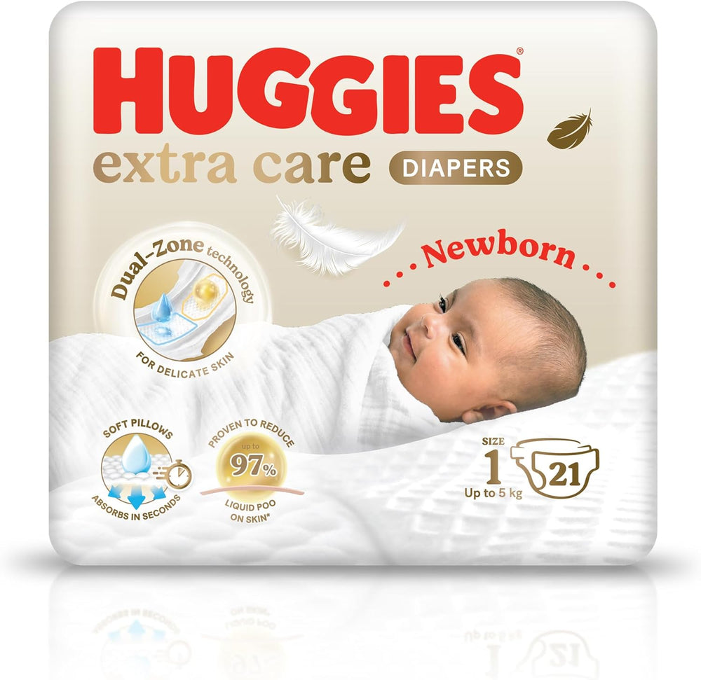 Huggies Extra Care Diaper Newborn Size 1 (21's)