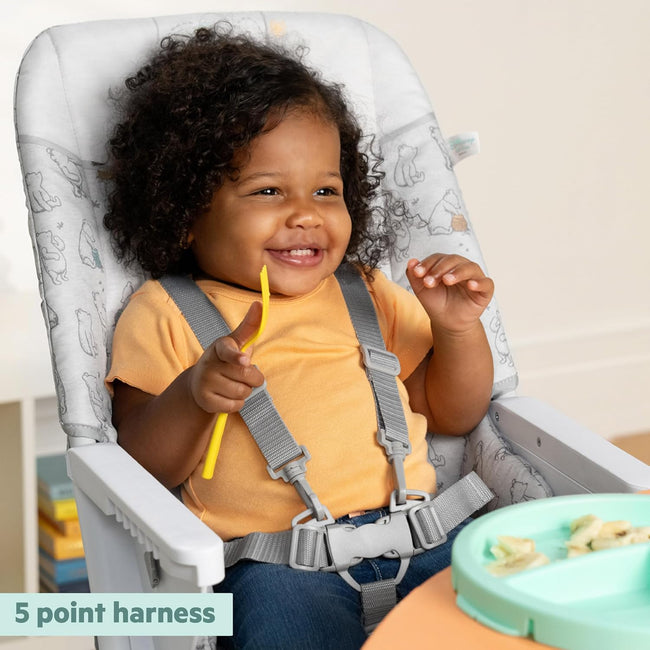 Ingenuity Winnie the Pooh Classic Pals Compact Folding High Chair Up to 3 Years Main Image