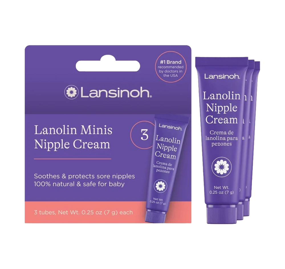 Lansinoh Lanolin Nipple Cream Travel Size 3 x 7ml