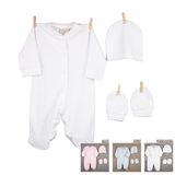 Londony Newborn Baby Overall + Cap & Mittens