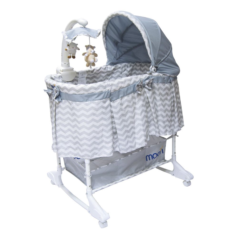 MOON Soffy 4-in-1 Convertible Cradle – Grey Line