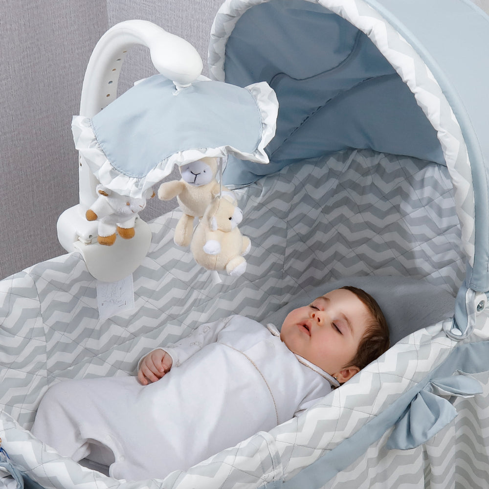 MOON Soffy 4-in-1 Convertible Cradle – Grey Line