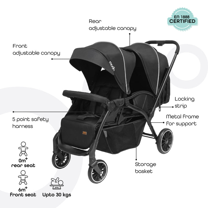 MOON Dois Twin Stroller