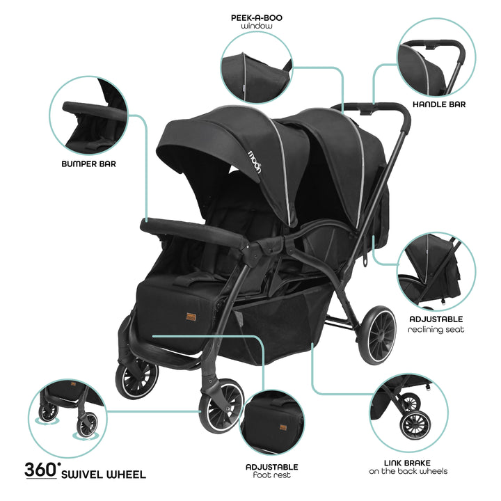MOON Dois Twin Stroller